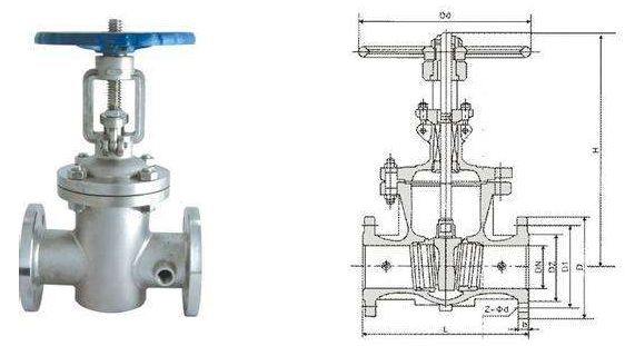 BZ41W不銹鋼保溫閘閥結(jié)構(gòu)圖紙 BZ41W不銹鋼保溫閘閥結(jié)構(gòu)圖紙