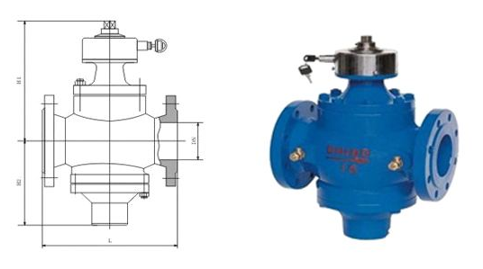 ZL47F自力式流量平衡閥結(jié)構(gòu)圖 ZL47F自力式流量平衡閥結(jié)構(gòu)圖