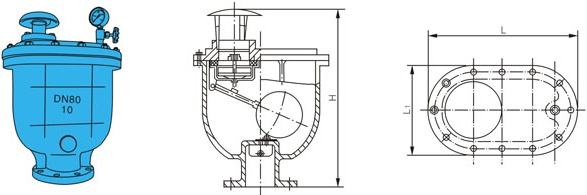 復(fù)合式排氣閥CARX結(jié)構(gòu)圖 復(fù)合式排氣閥CARX結(jié)構(gòu)圖