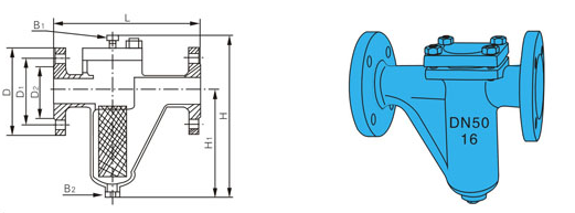 U型管道過濾器結(jié)構(gòu)圖 U型管道過濾器結(jié)構(gòu)圖
