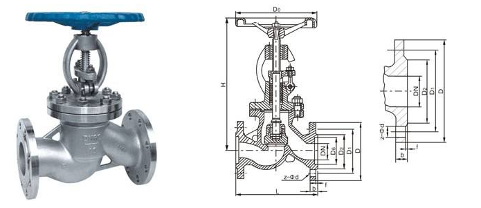 J41H手動截止閥結(jié)構(gòu)圖 J41H手動截止閥結(jié)構(gòu)圖