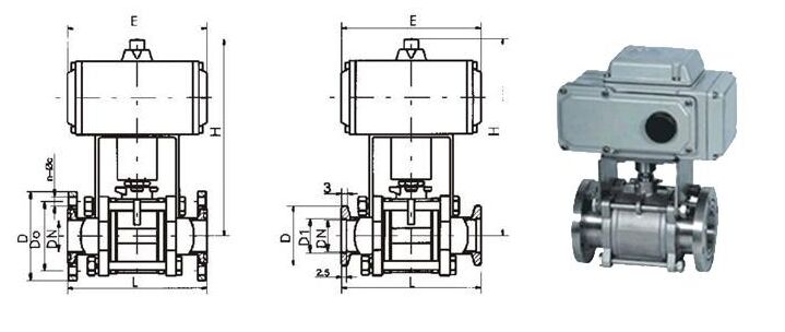 GUD型電動高真空(壓力)球閥 GUD型電動高真空(壓力)球閥