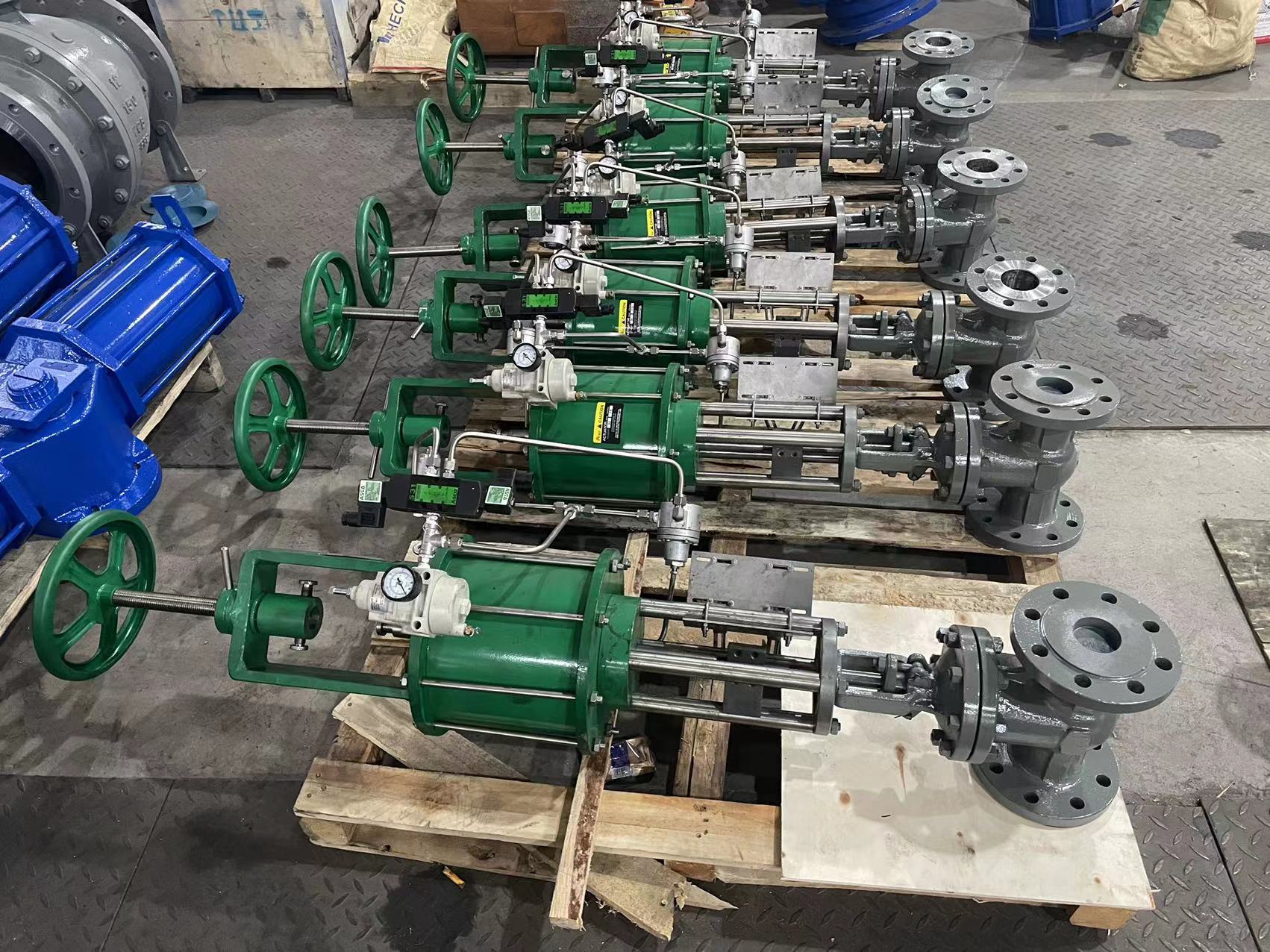 Z641H氣動帶手動法蘭閘閥 Z641H氣動帶手動法蘭閘閥