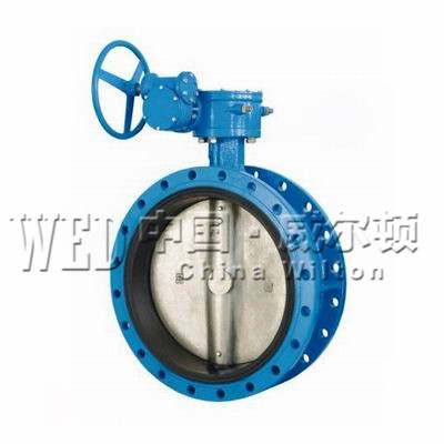 蝸輪法蘭式軟密封蝶閥D341X